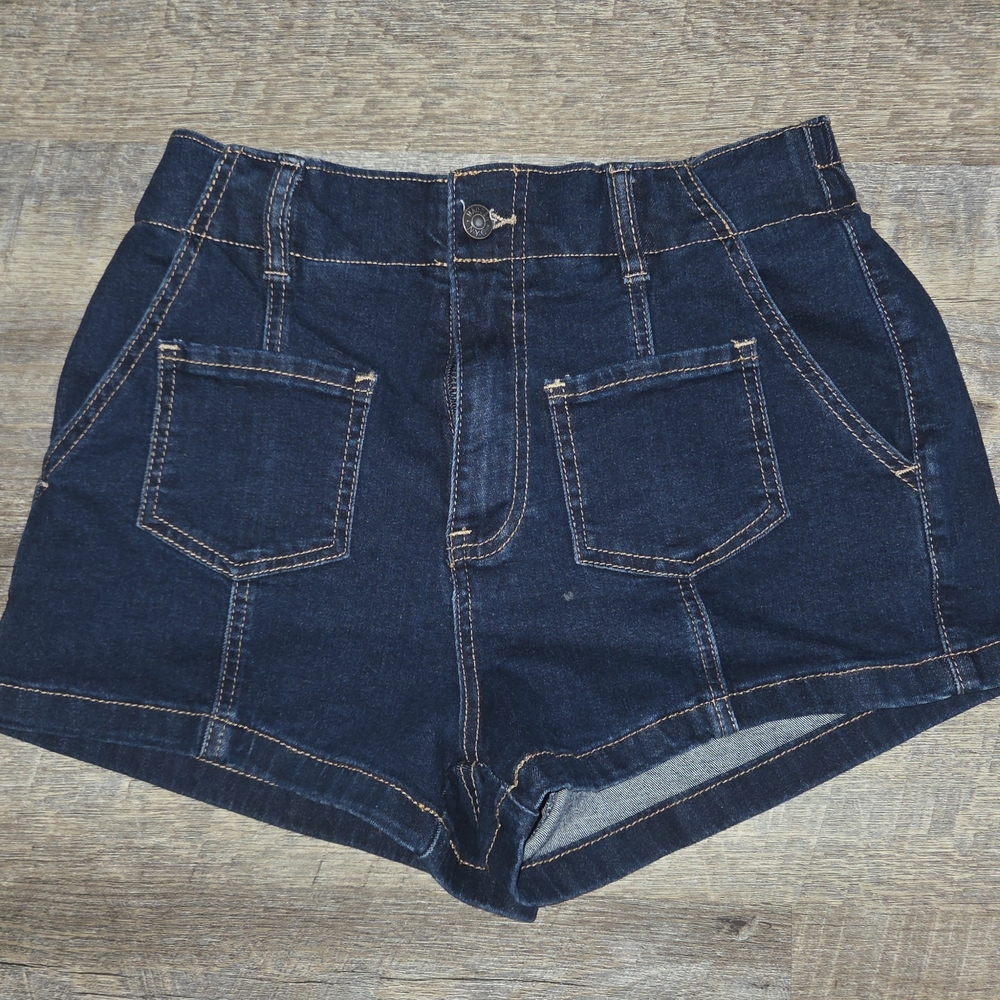 Steve Madden NYC Blue Jean Shorts High-Waisted Classic NWOT